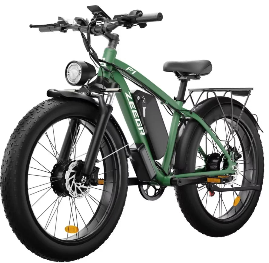 2000W Dual Motor 48V 22.4AH Battery Adult Electric Bike
