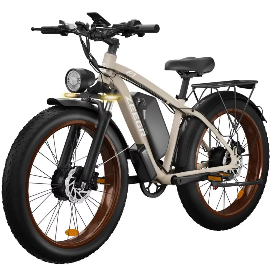 2000W Dual Motor 48V 22.4AH Battery Adult Electric Bike