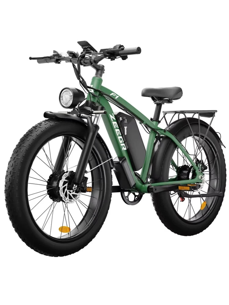 2000W Dual Motor 48V 22.4AH Battery Adult Electric Bike